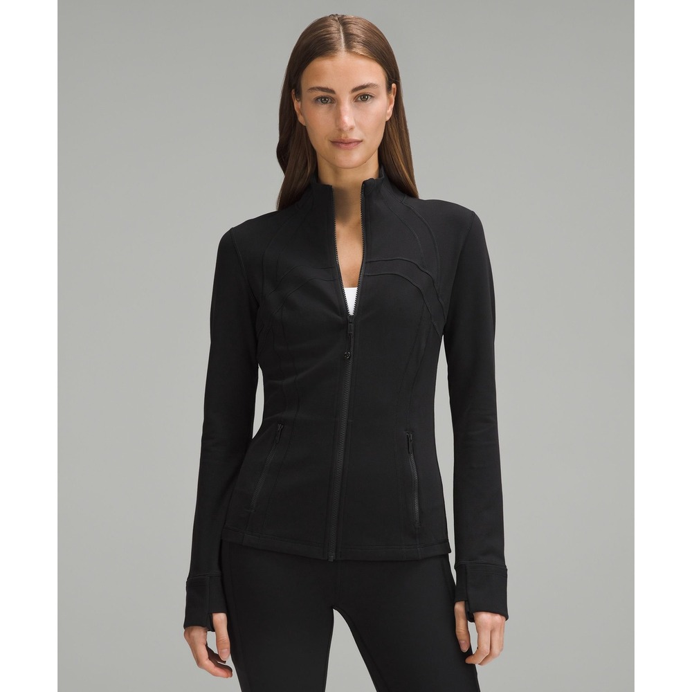 Lululemon Define Jacket Women 8 Black Luon Full Zip Athletic Yoga Slimming Run